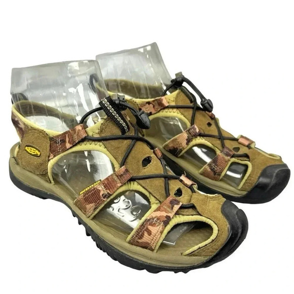 Keen Hiking Sandal 7.5 Newport H2 Waterproof Fisherman Slingback Camouflage - Picture 1 of 9